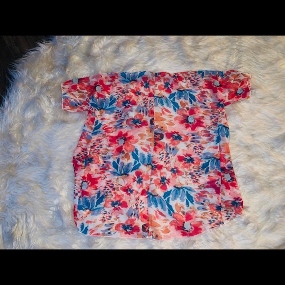 NWOT LuLaRoe Bianca Floral Short Kimono - Picture 5 of 6